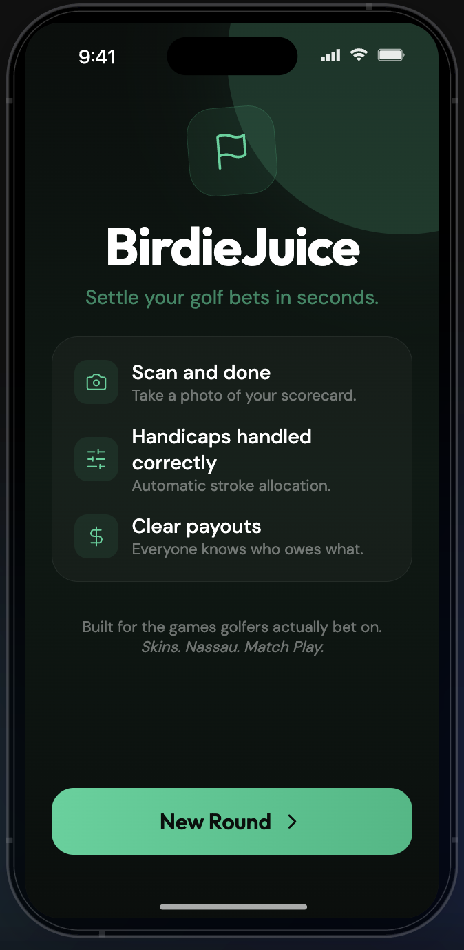 BirdieJuice app